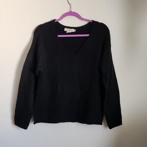 Classic Black V-Neck Sweater